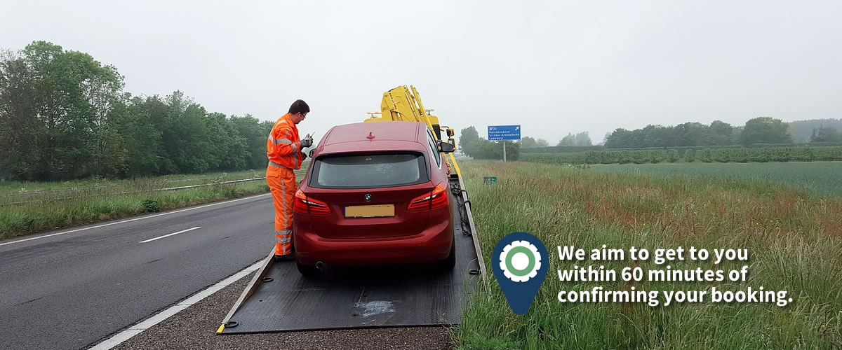 Vehicle recovery, towing and transporting service in the UK